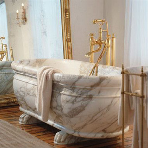 Newstar European Style Stone <strong>Bathtub</strong> Natrual Marble Tub Hand Carved Custom Stone <strong>Bathtub</strong> Oval Marble <strong>Bathtub</strong> - Product Image 6