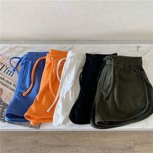 Venta al por mayor de pantalones cortos sueltos con cordón elástico para niñas pantalones cortos de mujer para correr yoga deporte informal - Product Image 3