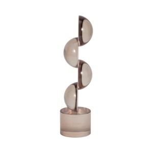 Scultura di cristallo a sfere impilate, oggetto decorativo in vetro per la casa, l'ufficio, il bagno, il soggiorno. - Product Image 3