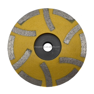 4 "डायमंड पीस डिस्क एम 14 या 4" x5/8 "-11 100 मिमी डायमंड पीस पिसाई कप व्हील - Product Image 3