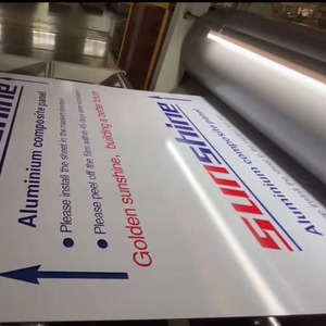 Một Trọng lượng nhẹ PE pvdf <span class=keywords><strong>ACP</strong></span> ACM 25mm Độ dày trạm xăng tường Nhôm Composite tấm Tường 3mm bóng trắng - Product Image 6
