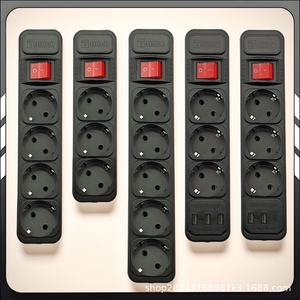 บอร์ดปลั๊กอินรัสเซียช่องเสียบมัลติฟังก์ชั่นมาตรฐานยุโรปพร้อมสวิตช์แผงปลั๊กแถบซ็อกเก็ตและสายไฟ - Product Image 4