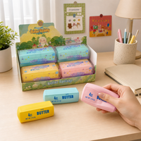 Jouet Squishy en forme de bâton de beurre, à pétrir, anti-stress, avec son couineur, blocs de construction malléables, cadeau ludique