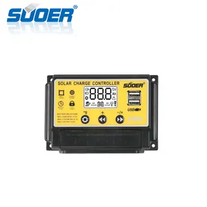 Suoer 12V/24V 20A PWM太阳能充电控制器的USB