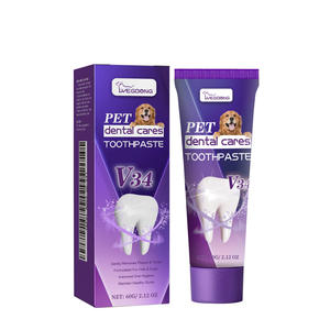 Wholesale 60g Pet Oral Care Whitening Gentle Remove Plaque Fresh Breath Home Use Dental Care <b>Toothpaste</b> for Dogs and Cats - Product Image 1