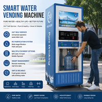 Distributeur d'eau Euro-polo 400 GPD avec filtration multi-étapes par osmose inverse, eau purifiée, pompe à moteur et réservoir sous pression