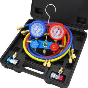 AC-Manometer-Schlauchset R134A, R12, R22 Schnellkupplung Klimaanlagen-<span class=keywords><strong>Freon</strong></span>-Befüllung mit Tragetasche - Product Image 2