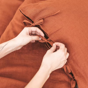 100 _ federa bianca in lino <span class=keywords><strong>50x70</strong></span> copricuscini nordici 2 pz per dormire semplici <span class=keywords><strong>federe</strong></span> in lino 50x90 King Size - Product Image 4