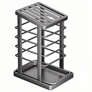 Support à couteaux de cuisine multifonctionnel pour comptoir avec design de drainage et de ventilation pour une utilisation en cuisine - Product Image 2
