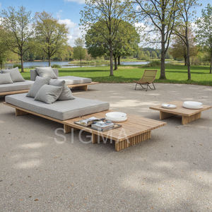 Juego de Muebles de Jardín de Teca de Lujo, Muebles de Patio para Villa, Sofá Moderno de Lujo para Resort y Hotel - Product Image 2