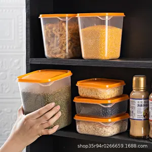 Bac à légumes en plastique 17 pièces ensemble de réfrigérateur bac à légumes de stockage des aliments boîte de rangement rectangulaire stockage de fruits réfrigérés boîte en PP