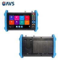 جهاز اختبار كاميرات المراقبة IP/CVBS متعدد الوظائف IPC-9800 Pro+ بشاشة 7 بوصات ودعم 8K، صندوق اختبار محمول مع منافذ PoE وGigabit وSFP والألياف البصرية
