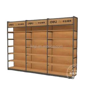 Supermarket Shelf Gondola Shelving Shop Wood Display Stand Boutique Supermarket Convenience Store For Clothes And Bag Display