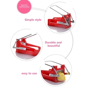 AA444 Home French Tools Potato Chip Chopper French Fry <strong>Cutter</strong> <strong>Veg</strong> <strong>Slicer</strong> Stainless Steel Manual Potato <strong>Cutter</strong> Potato <strong>Slicer</strong> - Product Image 5