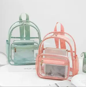 Waterdichte Gepersonaliseerde Clear Rugzak Clear Pvc Kinderen Schooltas Transparante Mini Rugzak