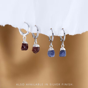 Pendientes de aro de cristal Natural, joyería de astrología, cáncer, Libra, Virgo - Product Image 4