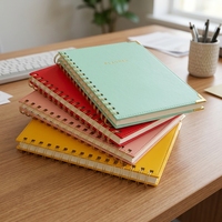 Conception personnalisée A4 A5 reliure à spirale Journal Notebook Printing