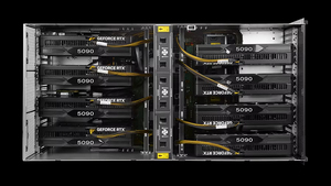 เซิร์ฟเวอร์ AI 8 X16 PCIe 5.0 8 GPU GeForce RTX 5090 32GB 8U Rack GPU Server ปัญญาประดิษฐ์ 6434h Server - Product Image 5
