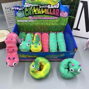 Jouet souple Caterpillar 16,5 cm populaire à tirer et à faire jouer, super doux, anti-stress, cadeau créatif portable pour enfants et adultes - Product Image 1