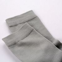 Chaussettes mi-mollet sans couture en bambou personnalisées pour hommes, lot de 6 paires en boîte, respirantes, décontractées, prix usine