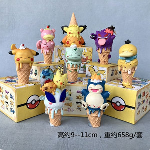 Set de 8 Figuras de Helado de Pokémon de 9-11 cm, Figuras de Acción de PVC, Pikachu, Gengar, Snorlax, Juguetes Coleccionables - Product Image 4