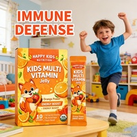 Gélifiés multivitaminés véganes pour enfants, 18 vitamines essentielles, saveur mélange de baies, pour la nutrition quotidienne et la santé des enfants
