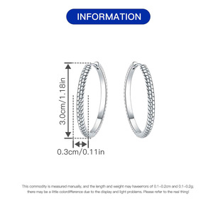Estos aretes de cobre blanco con diseño de hueso de serpiente son resistentes a la decoloración y son un gran regalo para el día a día o para fiestas para niñas. - Product Image 6
