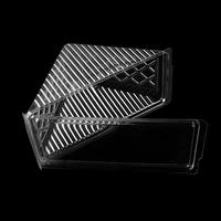 Emballage triangulaire Transparent pour petits gâteaux, paquet de 100 pièces, boîte à sandwichs en plastique jetable, conteneur à compensés transparents