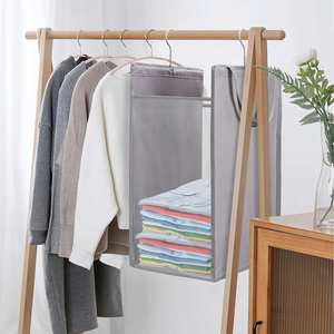 Cesto colgante de tela con cesta de mano para ropa sucia, bolsa de almacenamiento y clasificación de artículos diversos lavable - Product Image 3