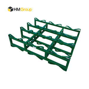 כבד מתכת מותאם אישית פלדה stackable 3 פתרון אחסון גבוה 4 יין חבית בקבוק מתלה - Product Image 3