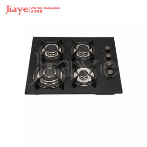 Table de cuisson à gaz encastrable 4 brûleurs en verre trempé avec allumage automatique et économie d'énergie à haut rendement - Product Image 1