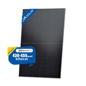 계층 1 JA 430-455W 모든 블랙 새로운 태양 전지 패널 저렴한 태양 전지 패널 중국 무역 높은 효율과 태양 전지 패널