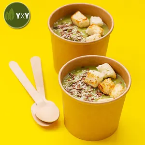 Get Hotsale High Quality Kraft Paper Cup Soup With Paper Lid
