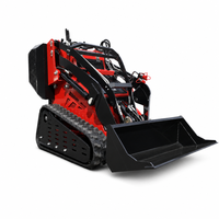 T470 Mini Track Loader 1291kg EPA EURO5 5.1KN Gaya Pemutus 0.12m3 Bucket Compact Skid Steer Konstruksi