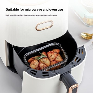 Recipientes de Vidrio Herméticos para Preparación de Comidas (Juego de 4), Libres de BPA, Aptos para Horno/Microondas/Congelador/Lavavajillas - Product Image 5