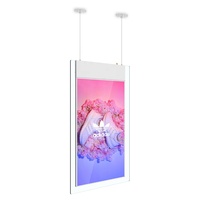 Refee Lecteur publicitaire Android double face 4K, affichage numérique multi-écrans, écran LCD suspendu pour vitrine, magasin de détail, éducation