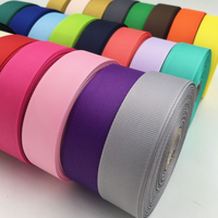 Ruban gros-grain imprimé en polyester à bords tissés, OEM d'usine, avec logo et couleur personnalisés, pour emballage cadeau, boîte, gâteau, fleur, et ruban de fixation