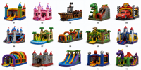 Château gonflable pour enfants Noco Commercial Backyard avec toboggan, piscine, jeu, matériau PVC, certifié CE, pour fêtes et divertissements