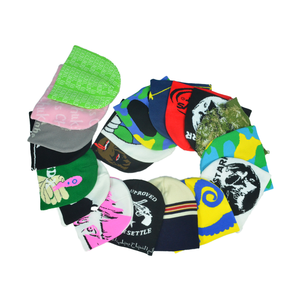 Fabricante <span class=keywords><strong>profesional</strong></span> buen precio gorro de satén gorros de gran tamaño gorro personalizado Reversible Jacquard Beanie - Product Image 2