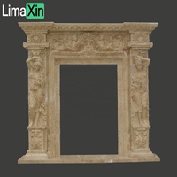Cadre de porte en pierre naturelle, conception personnalisée, à la mode, décoration de villa, luxueux, sculpture en pierre, pour porte