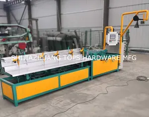 2 Worms Fully Automatic Chain Link Fence Making Machine With Compact Roll