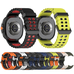 สายรัดข้อมือแบบสวมใส่ได้ Win-Win รุ่น Double Buckle Ocean กันเหงื่อ สำหรับ Samsung <span class=keywords><strong>Galaxy</strong></span> Watch 8 Classic 42 มม. 46 มม. - Product Image 1