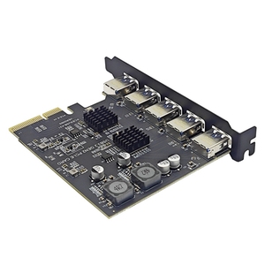 Adaptador de Expansión USB3.2 Gen2 <span class=keywords><strong>PCI</strong></span> <span class=keywords><strong>Express</strong></span> a <span class=keywords><strong>5</strong></span> Puertos USB de 10 Gbps, Tarjeta de Expansión USB-A PCIe de 10G con Controlador Asmedia ASM3142 - Product Image 2