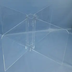 Mascarilla protectora transparente de plexiglás para escritorio, cubierta protectora de alta calidad para restaurante, reunión y habitación