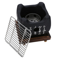 Barbecue Yakitori Portable Pliant à Hauteur Réglable pour Charbon de Bois, Grille en Aluminium Facilement Nettoyable