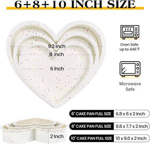 Moule à gâteau en silicone en forme de cœur MUYULINS, antiadhésif, sans BPA, certifié LFGB, idéal pour les brownies et le pain, adapté pour la cuisson - Product Image 2