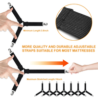 4pc Triangle Quilt Fixer Metall clip Verstellbares elastisches Sofa kissen Quilt bett Praktische rutsch feste Sicherheits gurte