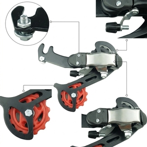 Cambio <span class=keywords><strong>Trasero</strong></span> de 21 <span class=keywords><strong>Velocidades</strong></span> Tipo Gancho para Bicicleta de Montaña, <span class=keywords><strong>7</strong></span> <span class=keywords><strong>Velocidades</strong></span>, con Ruedas de Polea y Soporte de Montaje - Product Image 5