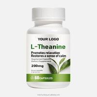 Capsules de L-Théanine pour le Soulagement du Stress et la Relaxation, Favorise le Sommeil et la Concentration, Supplément OEM/ODM