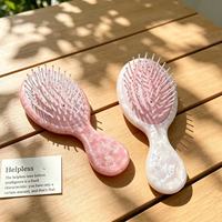 Peigne à coussin d'air haut de gamme pour massage, peigne à cheveux en acétate incrusté de diamants, accessoire capillaire premium à coussin d'air